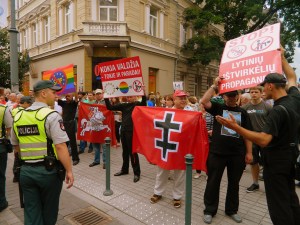 nationalist protesters Baltic Pride