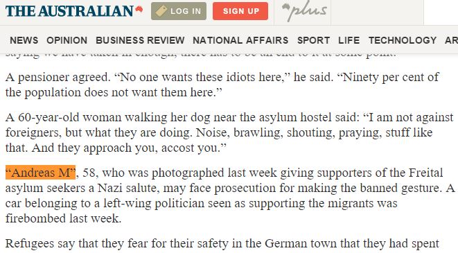 Andreas M Australian