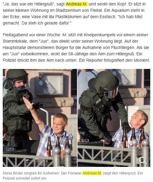 Andreas M Hitlergruss