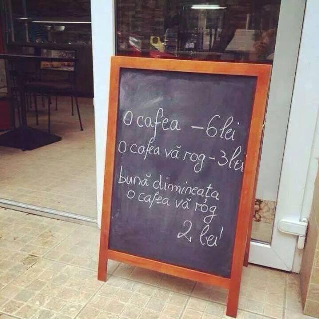 cafe 6 lei