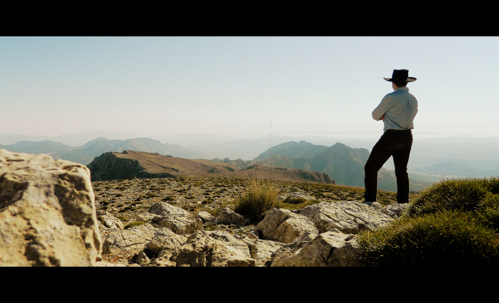 Hut von hinten Western