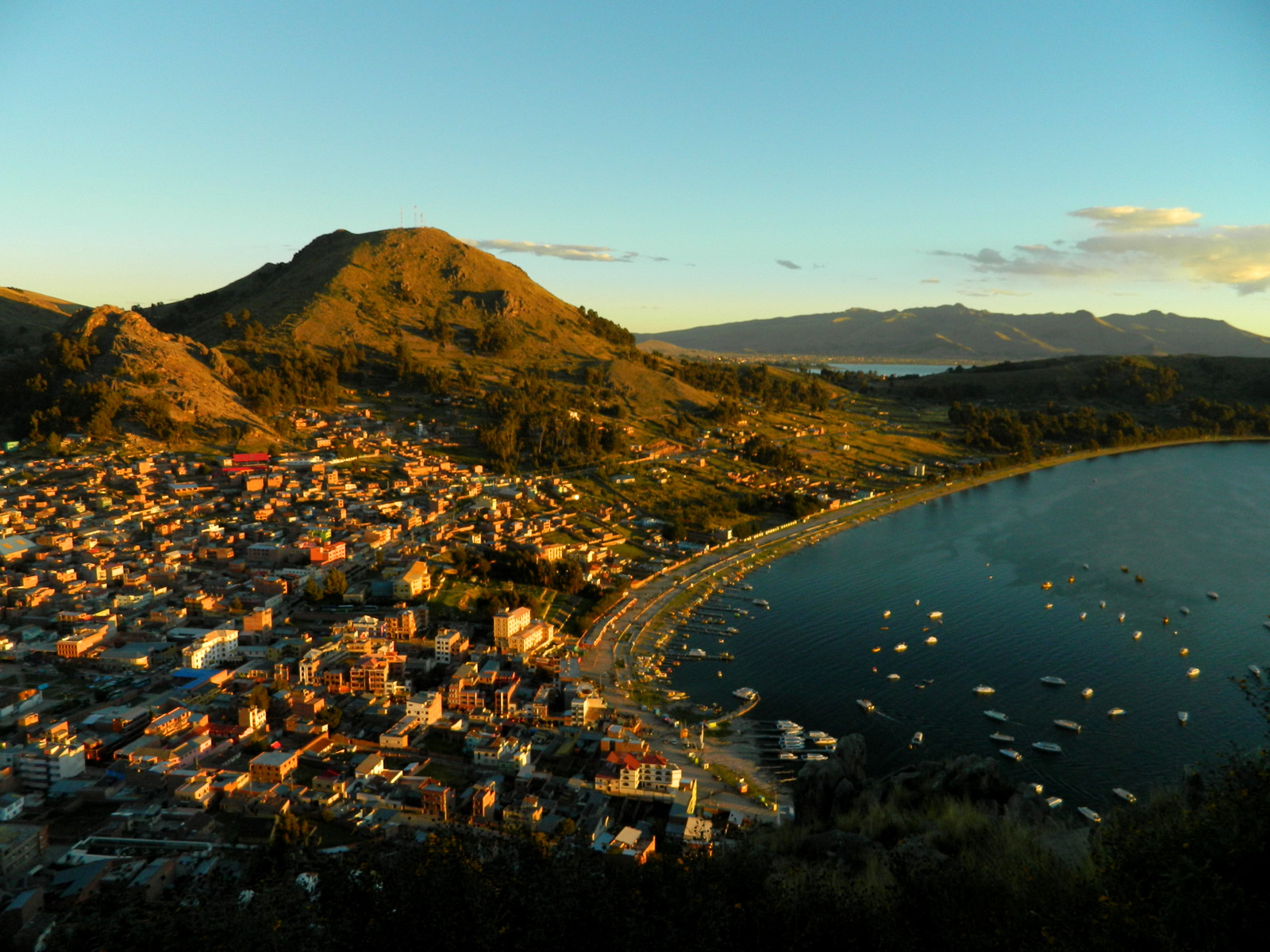 Copacabana von oben Abendlicht